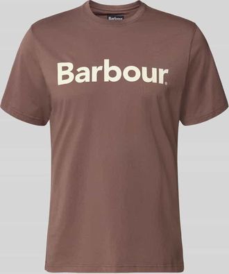 Barbour Regular Fit T-Shirt aus reiner Baumwolle in Altrosa, Gr&ouml;&szlig;e XXXL