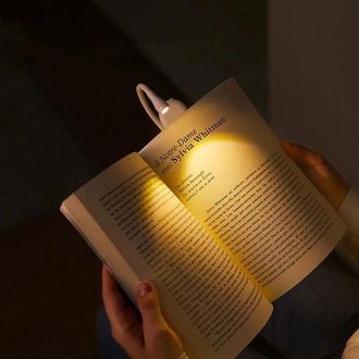 OEM Luz De Lectura, Regulable, Recargable Mediante Usb C, Luz Con Pinza, Luz De Lectura Led Recargable Blanca De 3 W Para La Noche