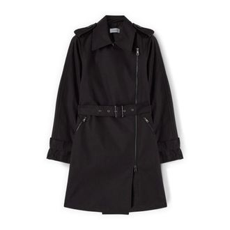 Motivi Dames, Mantels, Zwart, Maat: 2XS Gabardine