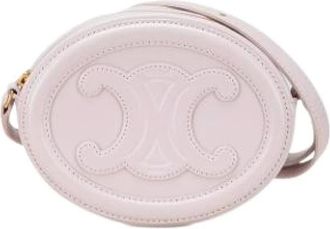 Celine Pre-owned Cross Body Bags, female, Pink, Size: ONE SIZE Pre-owned Leather Crossbody Bag