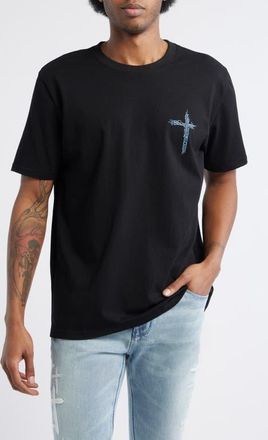 Rta Liam Black Circuit Cross Graphic T-Shirt at Nordstrom, Size Medium