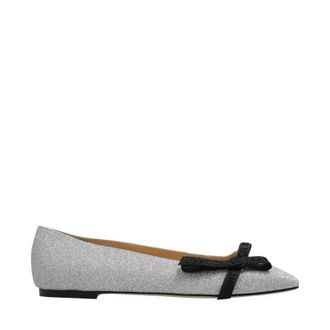 Jimmy Choo London Womens Veda Glitter Ballerina Flats, Brand Size 34.5 ( US Size 4.5 )