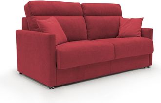 Divani.Store Divani.store - Margot Sof&aacute; Cama Convertible En Tela Suave Impermeable 176 Cm (mat. 140x197) Rojo
