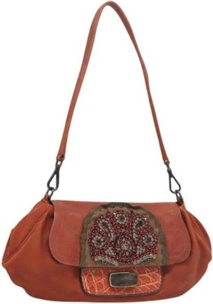 Prada Pre-owned Leather prada-bags - Dames - Vintage Schoudertas - Rood - ONE Size - Leer - Vintage