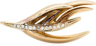 Shaun Leane 18kt gold vermeil Feather diamond single stud earring - women - Diamond/18kt Yellow Gold Vermeil - One Size - Green