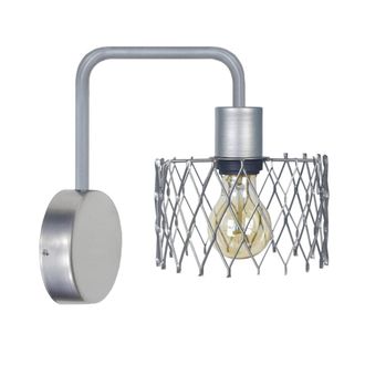 Tosel Aplique de pared metal Alt.22cm aluminio ;Pantalla: natural