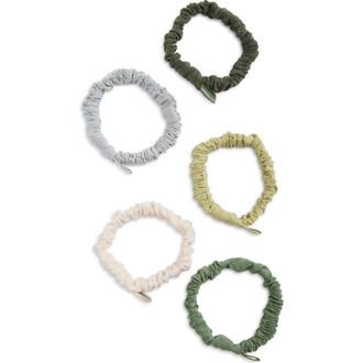 L. Erickson 5-Pack Assorted Performance Scrunchies in Martini at Nordstrom