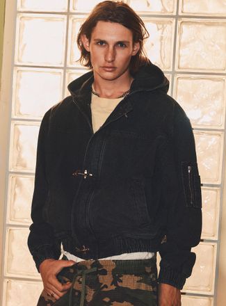 Le 31 Mens Fireman-clasp denim jacket Imported from Seoul