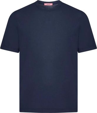 Drumohr T-shirt in cotone - Blu