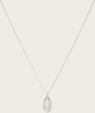 AllSaints Main: 100% Sterling Silver Saint Pendant Necklace, Size: One Size