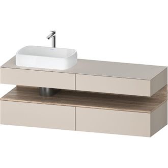 Duravit Qatego Consola Mueble Bajo Lavabo, 2 Extensiones, 2 - Duravit