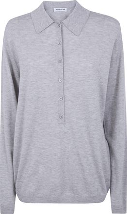 Frankie Shop Tala Knit V-Neck Polo