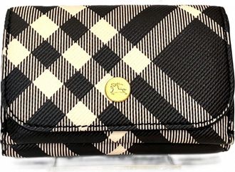 Burberry Black Leather Wallet (Tri-Fold) (Pre-Owned)