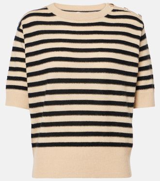 Jardin Des Orangers Striped wool and cashmere sweater