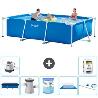 Intex Piscina Con Estructura Rectangular - 300x200x75 Cm - 7-piezas S30175