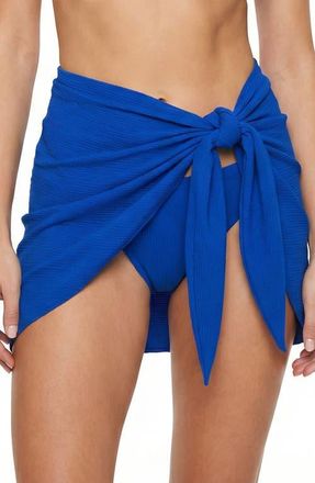 Change of Scenery Liv Cover-Up Swim Sarong in Royal Blue Texture at Nordstrom