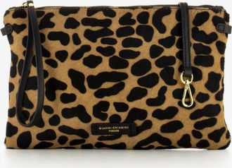 Gianni Chiarini Pochette Hermy in cavallino leopardato