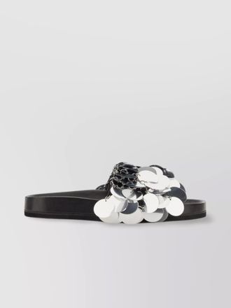Paco Rabanne embellished flat sole open toe sandal