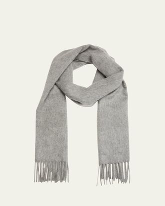 Begg x Co Mens Arran Cashmere Fringe Scarf