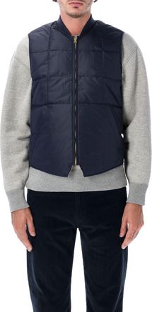 Fortela Vest1 Quilted Duck Down Brass Zip Padded Vest