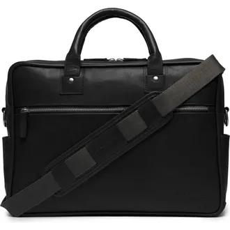 Korchmar Redford Leather Briefcase in Black at Nordstrom