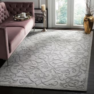 Safavieh Impressions Hand Made Area Rug, Grey Traditional Style Non-Shedding