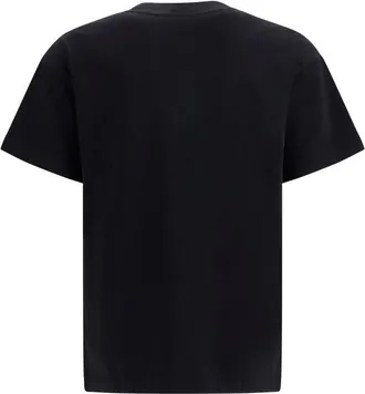 Palm Angels Mens Black Cotton T-Shirt