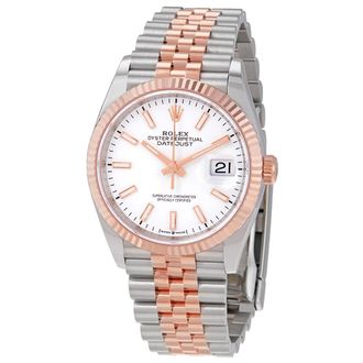 Rolex Pre-owned Rolex Datejust Automatic White Dial Mens Watch 126231WSJ