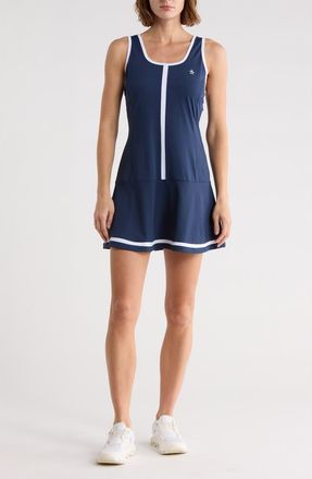 Original Penguin Drop Waist Racerback Dress in Black Iris at Nordstrom Rack, Size X-Small