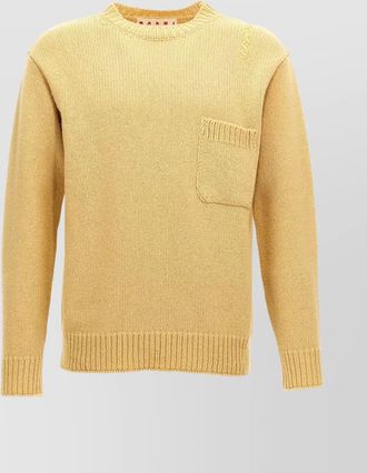 Marni chest pocket wool sweater