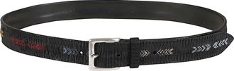 Orciani Blade Sioux Textured Embroidered Arrow Calf Leather Belt