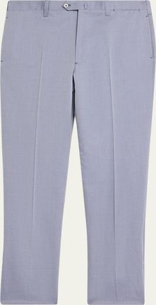 Cesare Attolini Mens Cotton-Wool Twill Pants