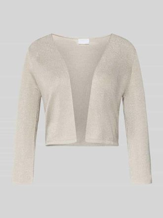 Jake*s Regular Fit Bolero aus Viskose-Mix in Strick-Optik in Sand, Gr&ouml;&szlig;e 32