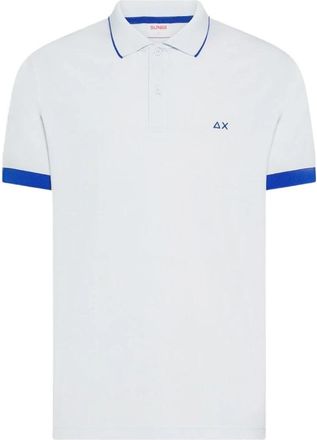 Sun 68 Polo Small Stripe Fluo - Heren - Polos - Wit - 3XL - Katoen - Tops