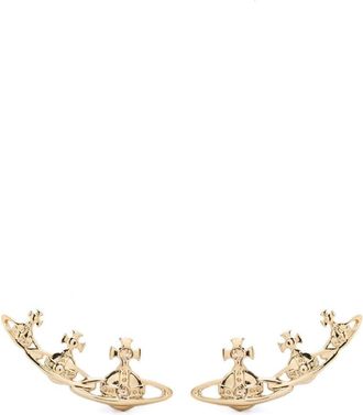 Vivienne Westwood Candy ear-climber earrings - women - Brass/Topaz - One Size - Gold
