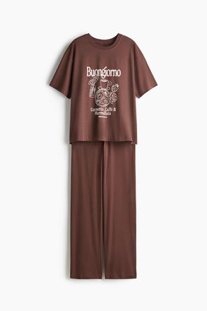 H&M Baumwollpyjama - Beige