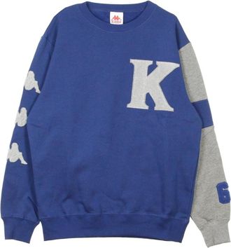Kappa Crewneck Sweatshirt - Heren - Sweatshirts - Blauw - S - Hoodies & sweatvesten