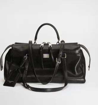 Dolce & Gabbana Vittoria Calfskin Bag - Woman Shoulder And Crossbody Bags Black Onesize