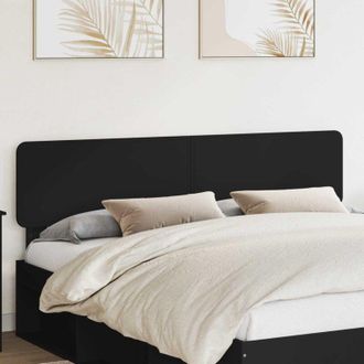 vidaXL vidaXL Testiera Rovere Nero 180 cm Legno multistrato