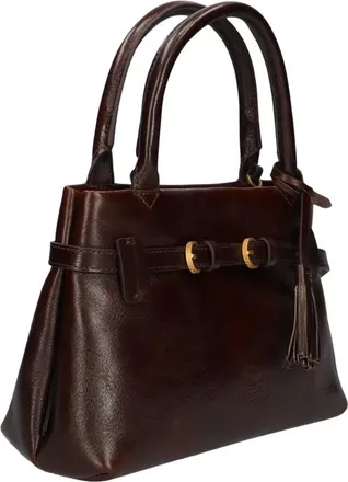 Fred De La Bretoniere Dames, Tassen, Bruin, Maat: ONE Size Leer