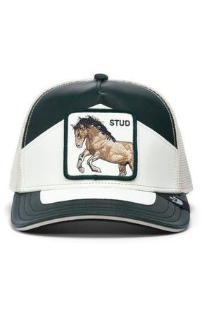 Goorin Brothers Moto Stud Faux Leather Trucker Hat in Green at Nordstrom Rack