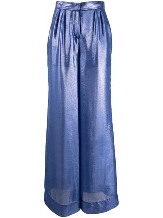 Alberta Ferretti Pantaloni a gamba ampia - Blu