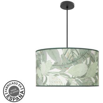 Fabrilamp Colgante Moda 3xe27 Negro/hoja Verde Regx50x50cm C/difusor