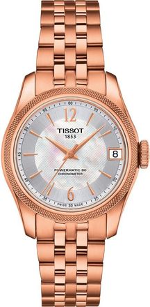 Tissot Womens Ballade Mother of Pearl Bracelet Watch, 34mm in Rose Gold/mop/rose Gold at Nordstrom Rack