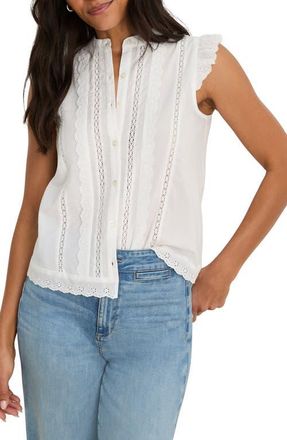 Nic+Zoe French Frill Top in Paper White at Nordstrom, Size Xx-Large