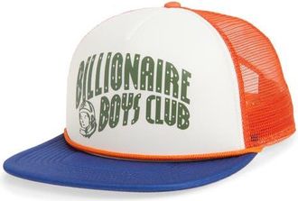 Billionaire Boys Club Curve Adjustable Snapback Trucker Hat in Blue Depths at Nordstrom