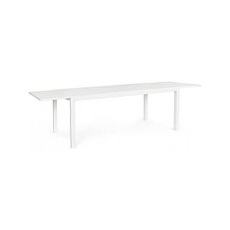 BIZZOTTO Bizzotto - Mesa Extensible Hilde 200/300x100 Cm En Aluminio Blanco