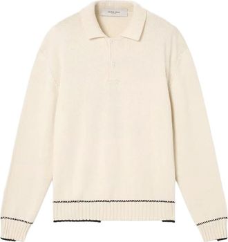 Golden Goose Gloves - Heren - Ronde hals truien - Beige - S - Truien & Vesten