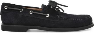 Gianvito Rossi Vand&eacute;e Mocassin in Blue Suede Leather at Nordstrom, Size 39.5