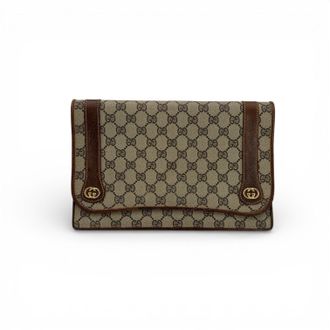 Gucci Gucci Vintage stoffen clutch tas